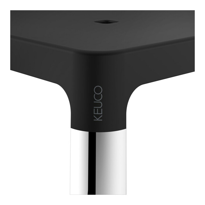 Keuco Hocker AXESS Sitzfläche 338mm, verchromt/schwarz
