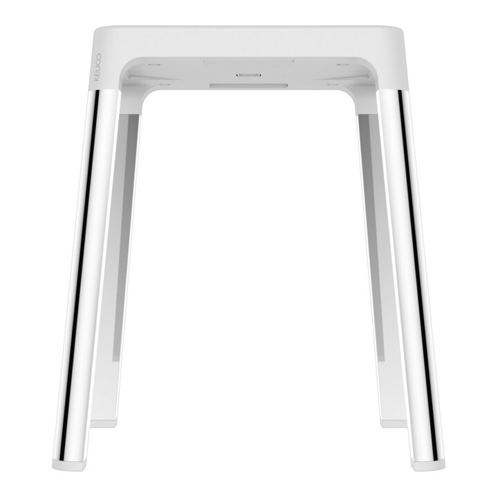 Keuco Hocker AXESS Sitzfläche 338mm, verchromt/weiß