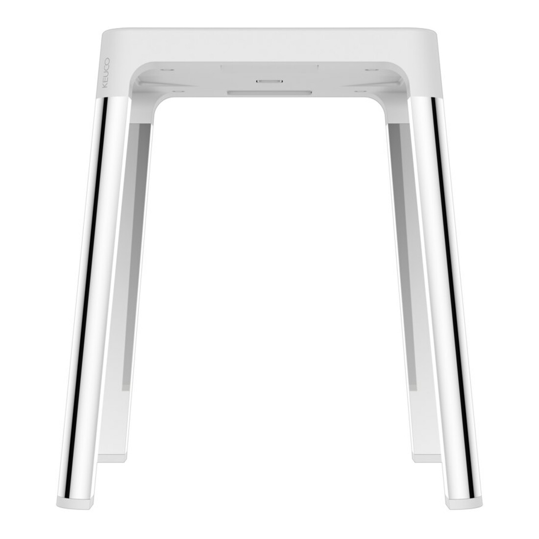 Keuco Hocker AXESS Sitzfläche 338mm, verchromt/weiß