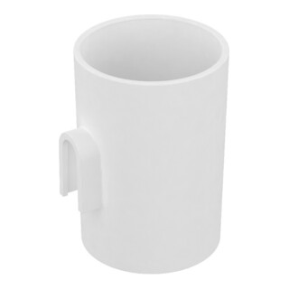 Keuco Insert en plastique Smart.2 blanc, pour ensemble brosse WC, sans fixation
