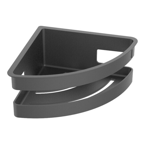 Keuco Insert plastique anthracite, pour panier d'angle de douche, 180 mm