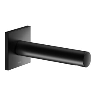 Keuco IXMO Entrée de baignoire 180mm, noir mat, rosace carrée