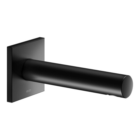 Keuco IXMO Entrée de baignoire 180mm, noir mat, rosace carrée
