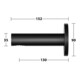 Keuco IXMO Entrée de baignoire Sortie 130mm, noir mat, rosace ronde-5