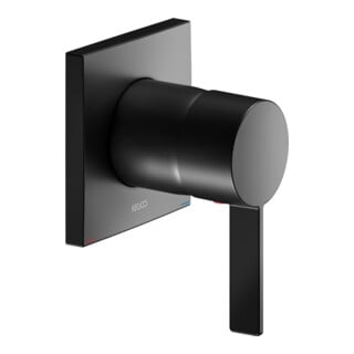 Keuco IXMO Pure Mitigeur monocommande encastré, carré, noir mat