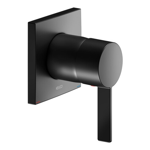 Keuco IXMO Pure Mitigeur monocommande encastré, carré, noir mat