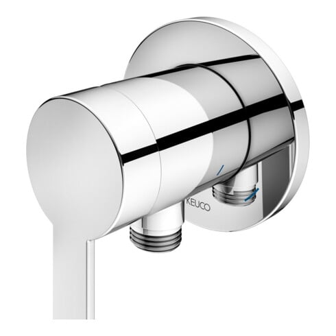 Keuco IXMO_solo Mitigeur monocommande IXMO 59552 avec raccord flexible/poignée ronde Flat chromé