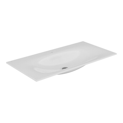 Keuco Keramik-Waschtisch Edition 11 105,5x1,7x53,8cm, we, für 1-Loch-Armatur