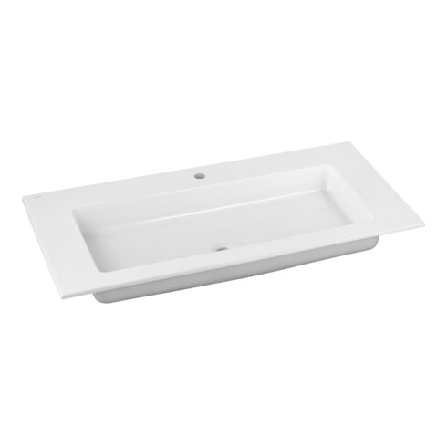 Keuco Keramik-Waschtisch Royal 60 105,5x53,8cm, w, m L u Überlaufsys. Clou