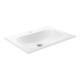 Keuco Keramik-Waschtisch X-Line 65,5x49,3cm, m L u Überlaufsys. Clou, we-1
