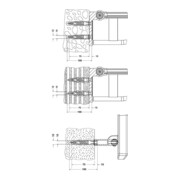 Keuco Kit de fixation n°2 Plan Care 2x vis à bois fraisées, 2x chevilles universelles