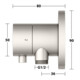Keuco Kit de montage complet IXMO UP-2-W-Ab/Um.v, SA, G C, rouge, nickel mat-5