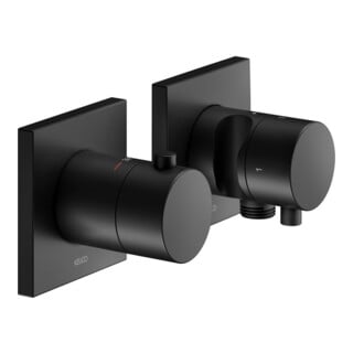 Keuco Kit de montage Edition 11 UP-THM, SA, support mural, pour 2 utilisateurs, noir mat
