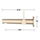 Keuco Kit de montage Edition 400 Mitigeur lavabo encastré, sans garniture, bronze, 197 mm