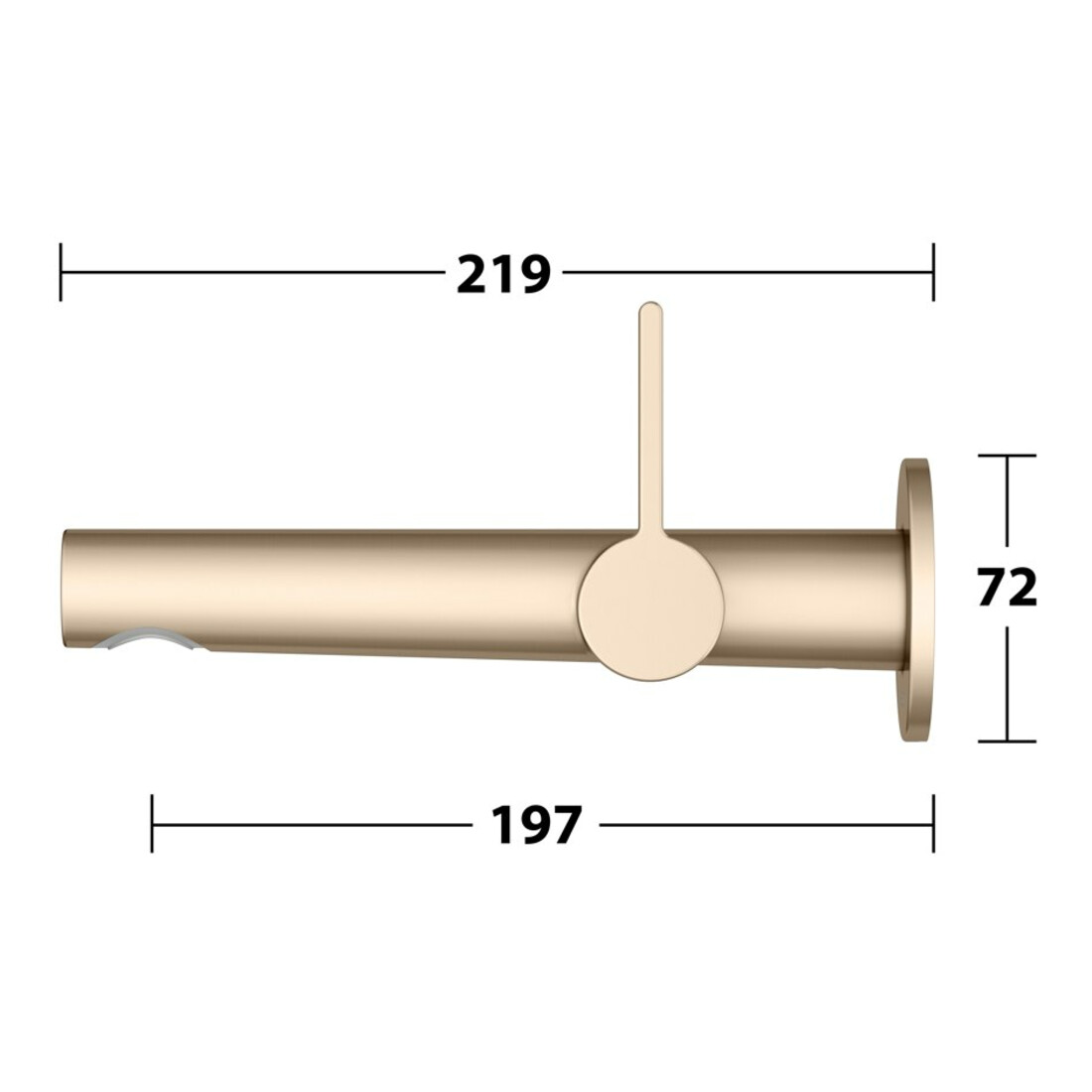 Keuco Kit de montage Edition 400 Mitigeur lavabo encastré, sans garniture, bronze, 197 mm