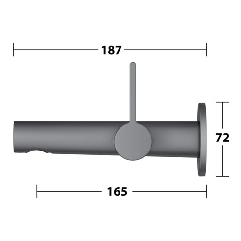 Keuco Kit de montage Edition 400 Mitigeur lavabo encastré, sans vidage, chrome SW, 165 mm