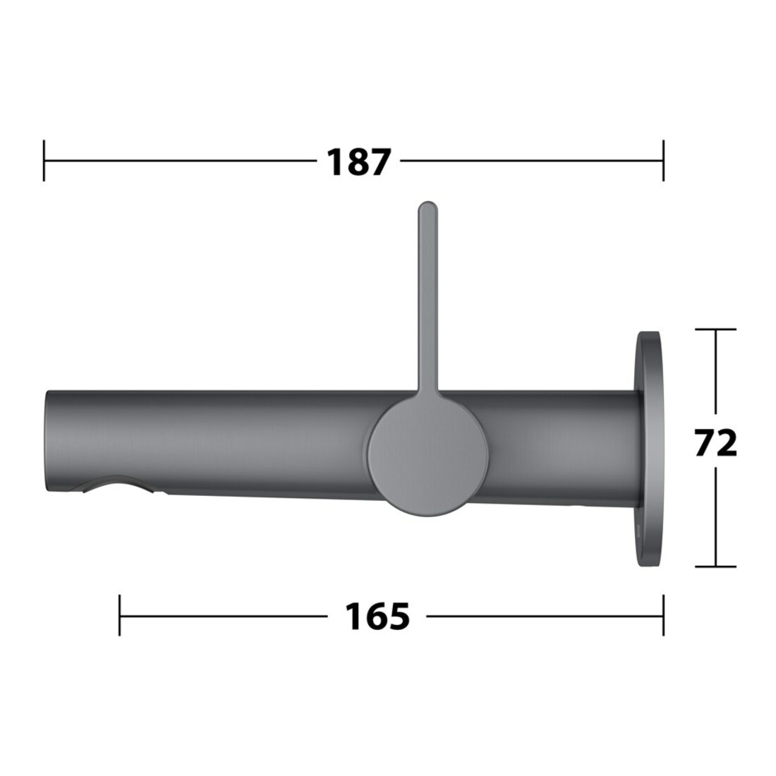 Keuco Kit de montage Edition 400 Mitigeur lavabo encastré, sans vidage, chrome SW, 165 mm