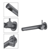 Keuco Kit de montage Edition 400 Mitigeur lavabo encastré, sans vidage, chrome SW, 243 mm-2