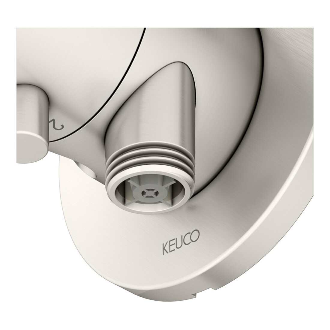 Keuco Kit de montage IXMO Comfort UP-2-W-Vtl, rond, support/tuyau, ni ge