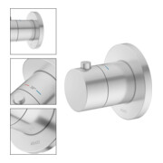 Keuco Kit de montage IXMO mitigeur encastré UP-THM, rond, finition aluminium-2
