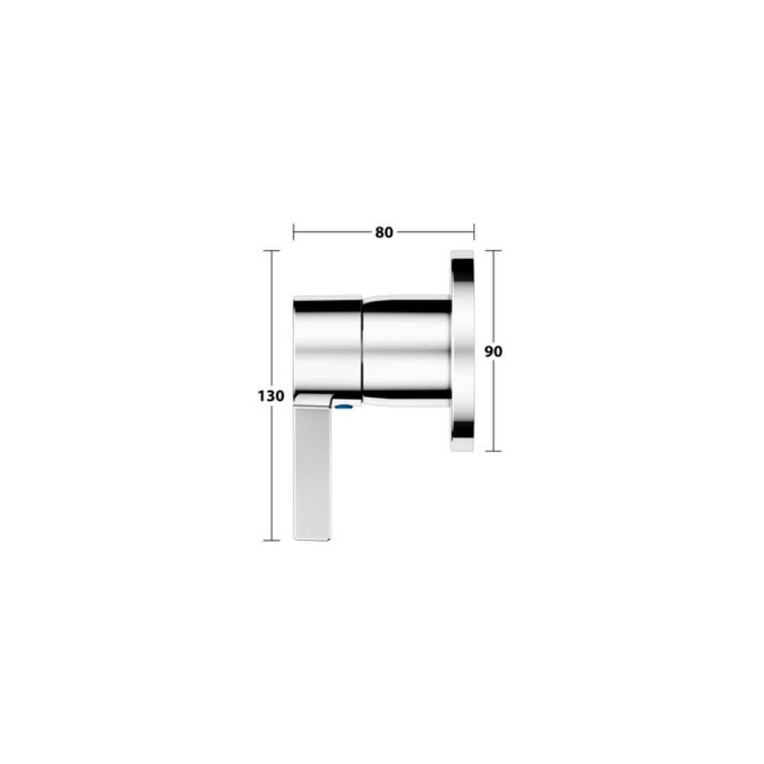 Keuco Kit de montage IXMO Pure Mitigeur monocommande encastré, rond, chromé