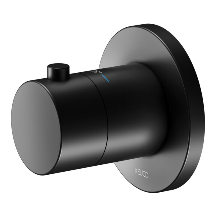 Keuco Kit de montage IXMO robinet encastré UP-THM, rond, noir mat