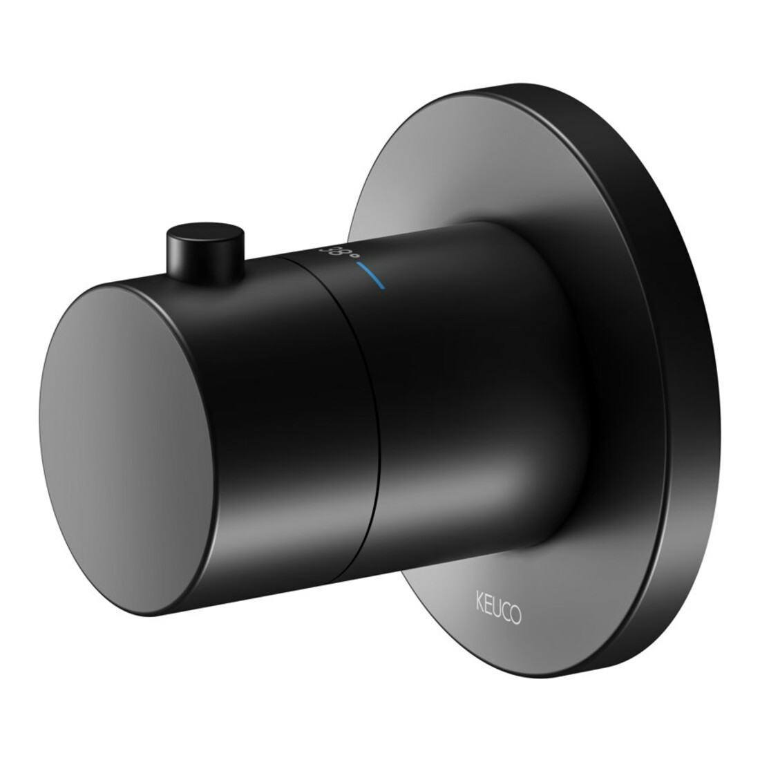 Keuco Kit de montage IXMO robinet encastré UP-THM, rond, noir mat