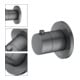 Keuco Kit de montage IXMO robinet UP-THM, rond, chrome brossé SW