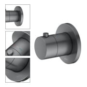 Keuco Kit de montage IXMO robinet UP-THM, rond, chrome brossé SW-4