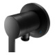 Keuco Kit de montage IXMO SOLO Flat UP-Br.-EHM, raccord flexible, rond, noir mat-2