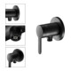 Keuco Kit de montage IXMO SOLO Flat UP-Br.-EHM, raccord flexible, rond, noir mat-2