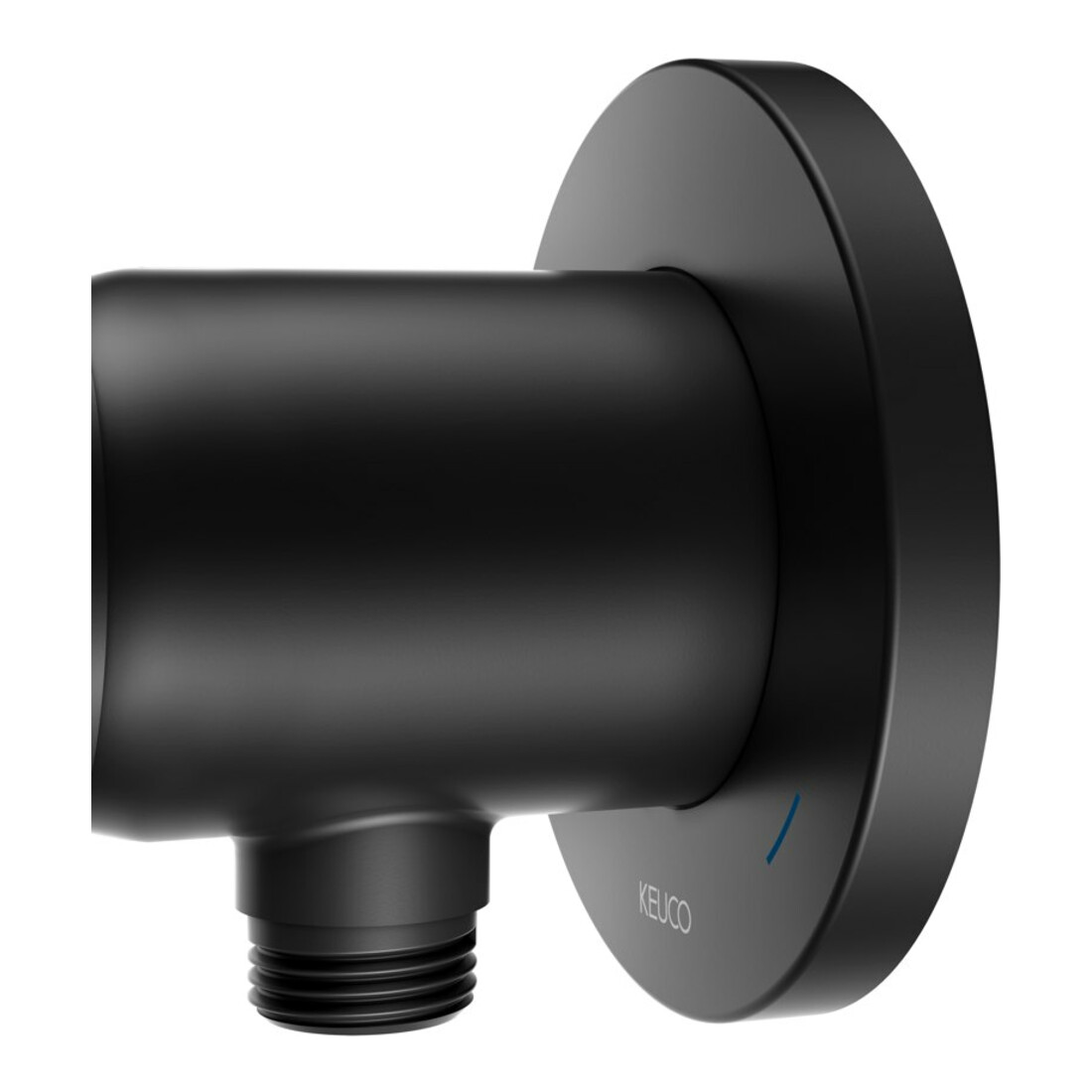 Keuco Kit de montage IXMO SOLO Flat UP-Br.-EHM, raccord flexible, rond, noir mat