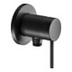 Keuco Kit de montage IXMO SOLO Soft UP-Br.-EHM, raccord flexible, rond, noir mat-1