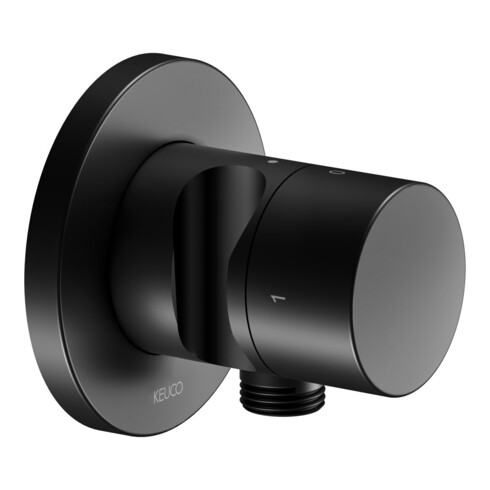 Keuco Kit de montage IXMO UP-2-W-Ab/Um.v, support, taille P, rond, noir mat