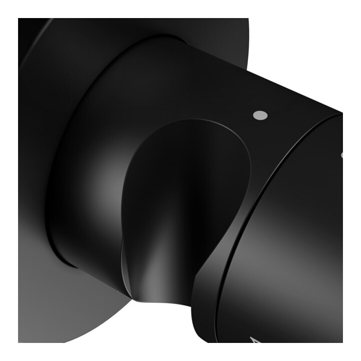 Keuco Kit de montage IXMO UP-2-W-Ab/Um.v, support, taille P, rond, noir mat