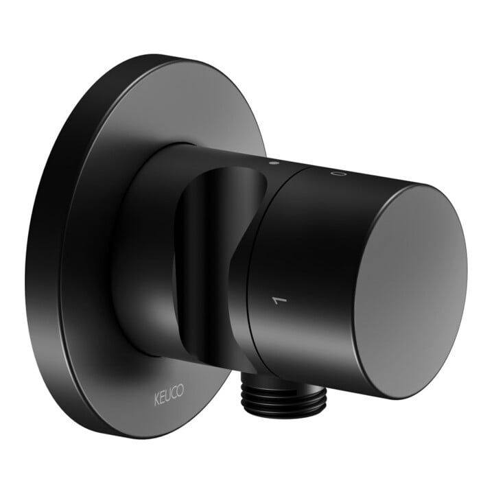 Keuco Kit de montage IXMO UP-2-W-Ab/Um.v, support, taille P, rond, noir mat