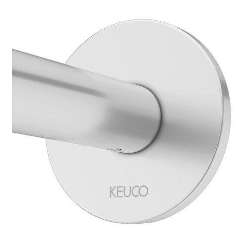 Keuco Kit de montage prêt Plan blue alu/fin, 165 mm, UP-EHM, rond, montage mural