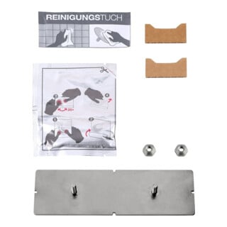 Keuco Klebe-Set Nr.4 m Klebepack/Befestigungsplatte m Muttern
