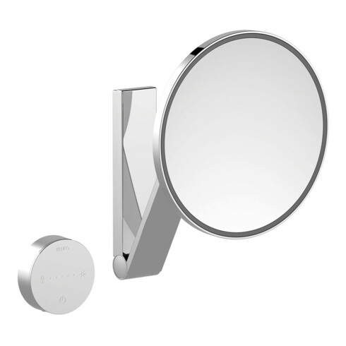 Keuco Kosmetikspiegel iLook_move d 212mm, bel., UP, Glasbed., alu./finish