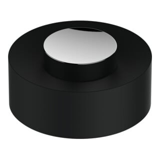 Keuco Kunststoff-Deckel Plan lo., D. sw-grau, Griff Edelstahl-finish