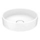 Keuco Lavabo céramique Stageline noir, rond, sans trop-plein, 400 mm-1