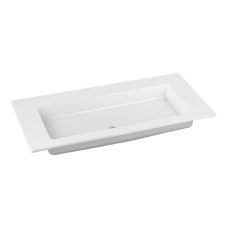 Keuco Lavabo en céramique Royal 60 105,5x53,8cm, blanc, sans trop-plein ni trou robinet
