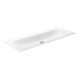 Keuco Lavabo en céramique X-Line 120,5x49,3 cm, sans trop-plein, blanc-1