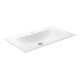 Keuco Lavabo en céramique X-Line 80,5x49,3 cm, avec trop-plein et robinetterie, blanc-1