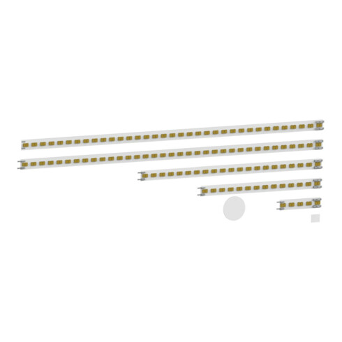 Keuco LED Kit Lumos LSP Vis de rechange pour panneau 90105 2x Longueur totale 887+607mm pour 14597/8.30