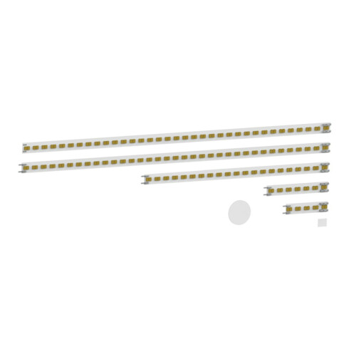 Keuco LED-Satz Lumos LSP Ersatzt.Spanplattenschraube 90105 2xGesamtlänge 770+607mm f. 14597/8.25