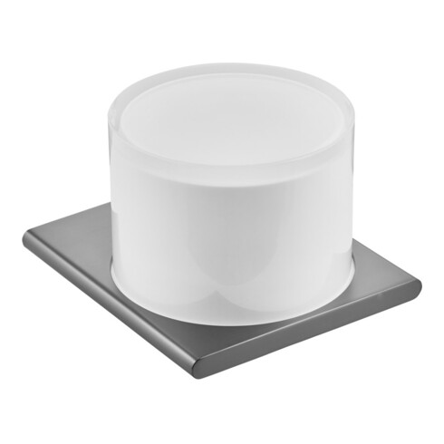 Keuco Lotionspender Edition 400 SW-chrom geb., Echtkr.-Glas mattiert