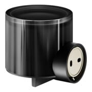 Keuco Lotionsspender REVA sw matt, m Echtkr.-Glas matt., Ha. u. Pu-5