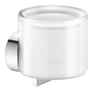 Keuco Lotionsspender REVA verchromt, m Echtkr.-Glas matt., Ha. u. Pu