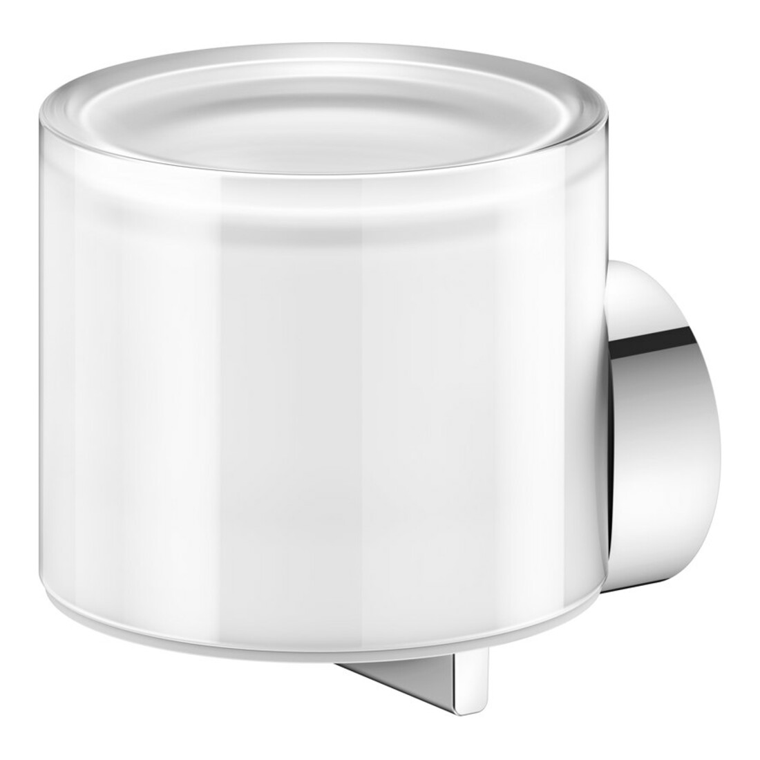 Keuco Lotionsspender REVA verchromt, m Echtkr.-Glas matt., Ha. u. Pu